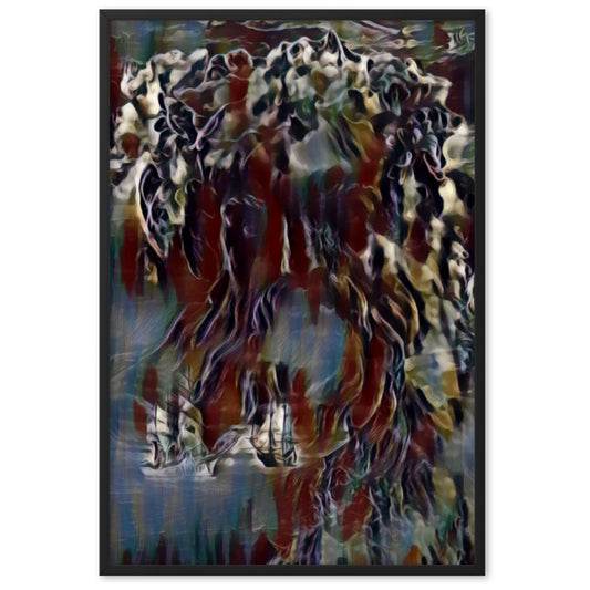 WHEN POSEIDON ASKED THE WAVES TO DANCE PREMIUM Framed Poster