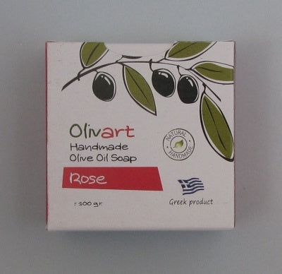 OLIVART Hand made Olive Oil soap- Rose