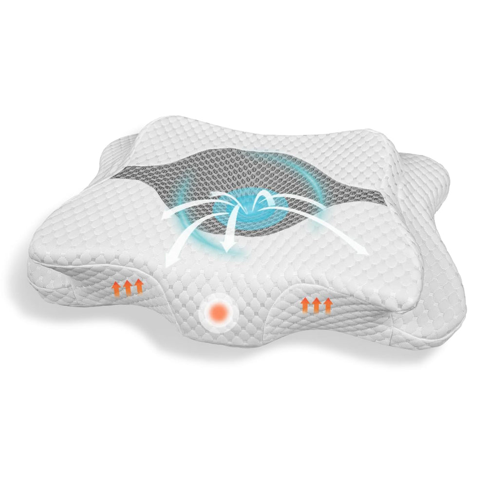 Ortopédiai kialakítású, memóriahabos nyakpárna